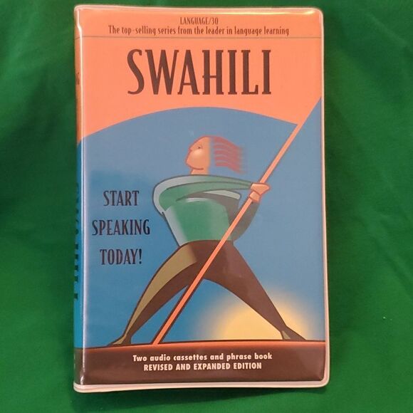 Language 30 Swahili Audio Cassettes Phrase Book Language Course - Picture 1 of 6